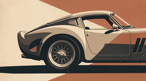 Retro Sports Car Profile Illustration