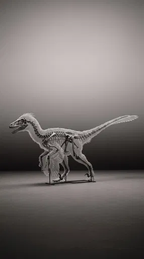 Feathered Dromaeosaur Skeleton Studio Profile