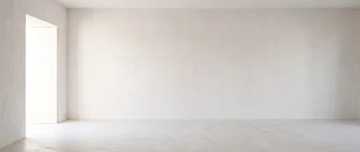 Minimalist Empty White Plaster Room