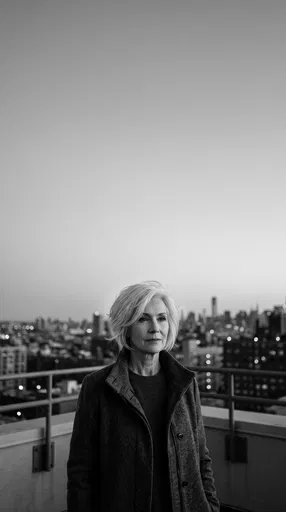 Senior Woman Portrait on City Rooftop
