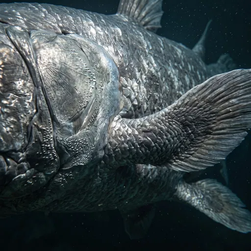 Close-Up of Coelacanth Lobe Fin
