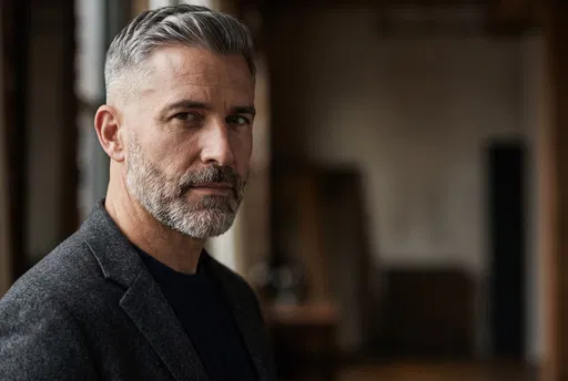 Portrait of Man with Low Fade