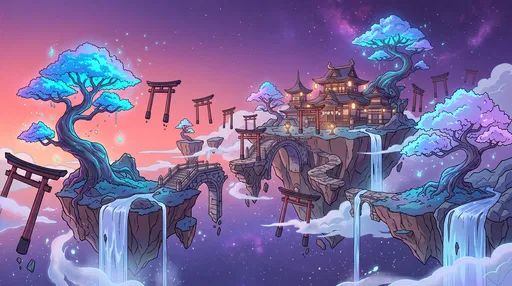 Floating Mystical Shrine in Spirit World