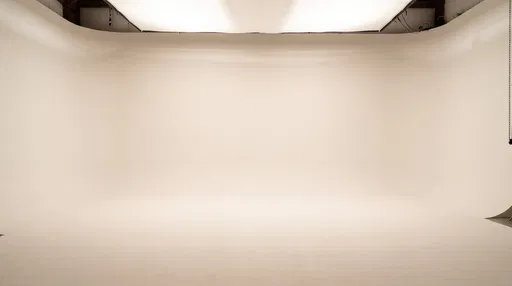 Warm Off-White Studio Cyclorama Background