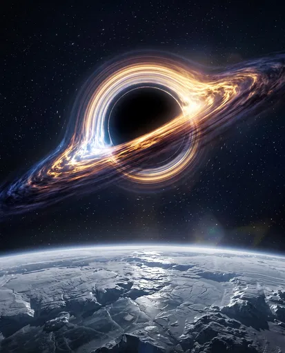 Black Hole Above Frozen Planet Horizon