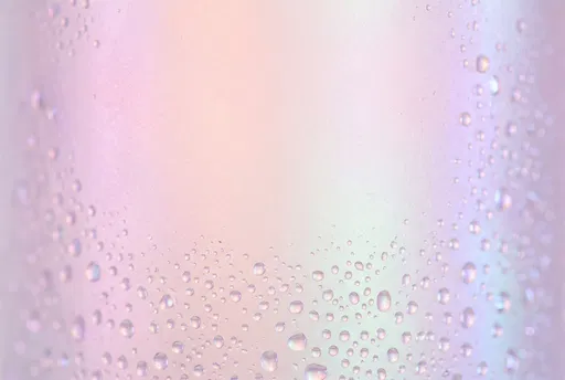 Pastel Frosted Glass With Condensation Droplets