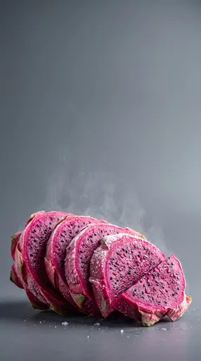 Frosted Magenta Dragon Fruit Slices