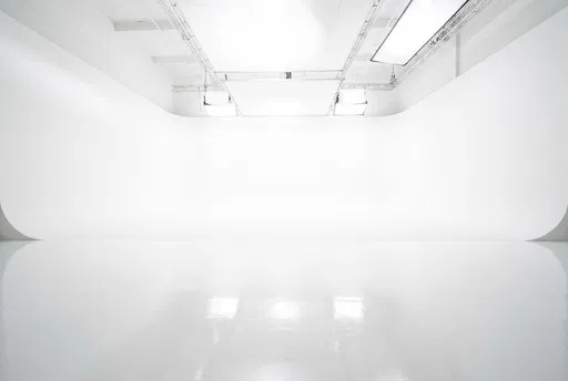 Empty White Cyclorama Photography Studio