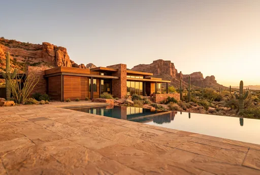 Modern Desert Residence With Infinity Pool
