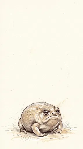 Desert Rain Frog Pen Sketch