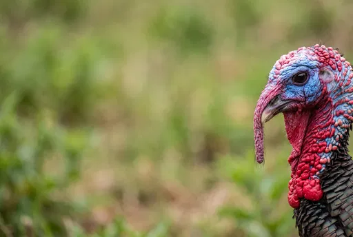 Close-Up of Turkey With Copy Space
