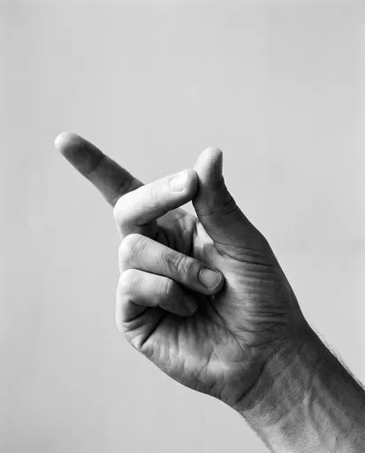Black and White Hand Snapping Fingers