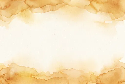 Warm Amber Watercolor Border Presentation Background