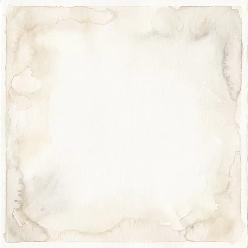Subtle Beige Watercolor Border on Paper