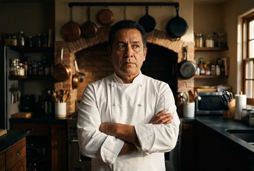 Chef Giving Side Eye in Kitchen