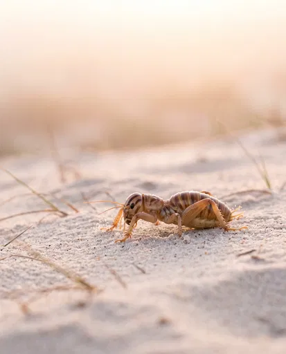 Jerusalem Cricket on Coastal Sand Dunes
