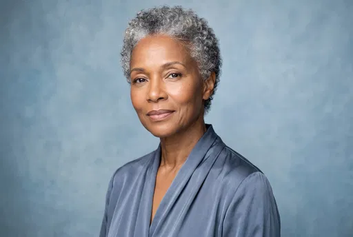 Studio Portrait of Mature Black Woman