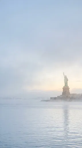 Statue of Liberty in Morning Mist