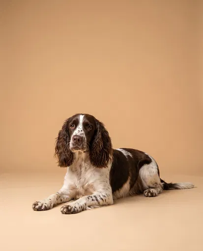 English Springer Spaniel Studio Portrait