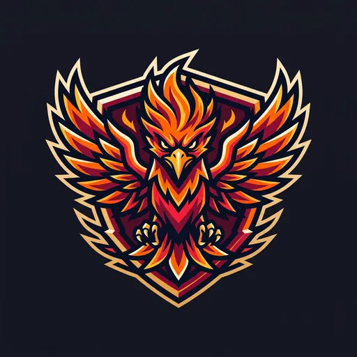 Fierce Phoenix Esports Shield Emblem