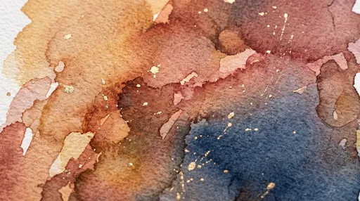 Warm Earthy Watercolor Sunset Texture