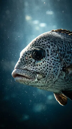 Spotted Sweetlips Fish Underwater Portrait