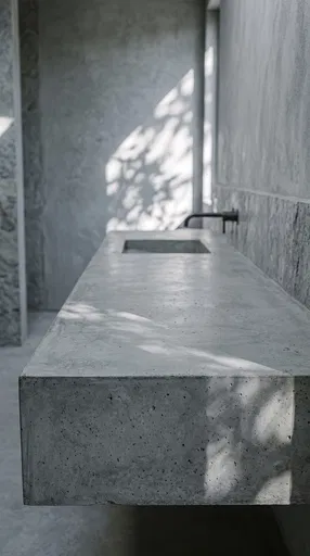 Minimalist Concrete Bathroom Vanity Counter