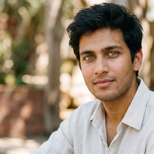 Outdoor Portrait Of Young Man