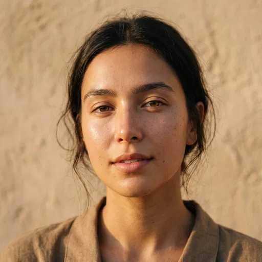 Young Woman in Golden Hour Light