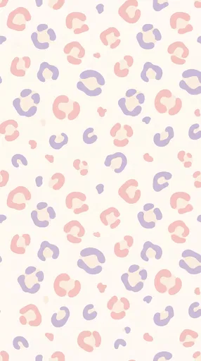 Pastel Pink and Lavender Leopard Pattern