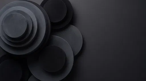 Dark Matte Tiered Cylinders Abstract Background