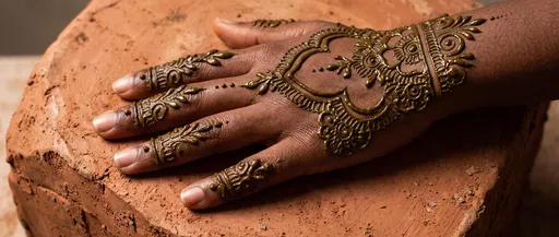 Fresh Glossy Henna on Hand