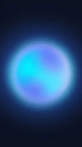 Glowing Blue Aura Orb Gradient Background