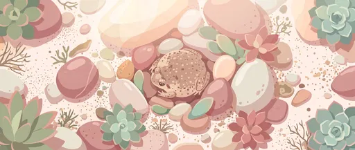 Pastel Illustration of Desert Rain Frog