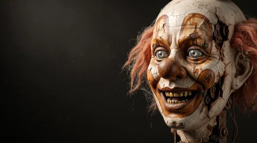 Creepy Vintage Animatronic Clown Head