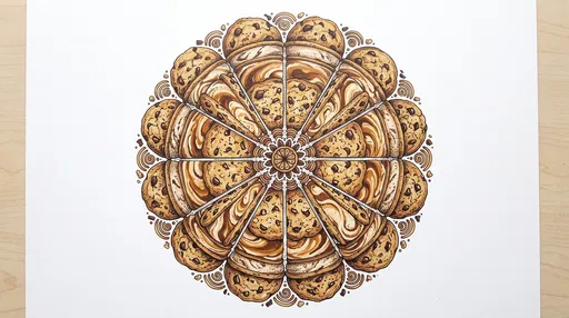 Ice Cream Sandwich Mandala Drawing