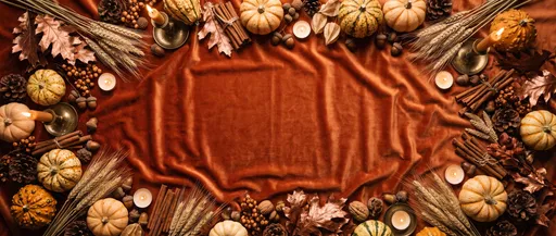 Autumn Harvest Velvet Flatlay Frame