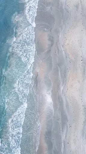 Top-Down View of Ocean Waves