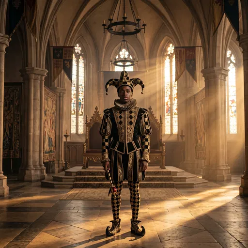 Court Jester in Grand Throne Room