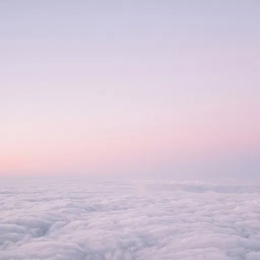 Pastel Sky Above Soft Cloud Deck