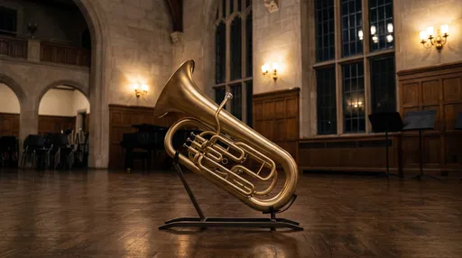 Brushed Brass Baritone Horn in Conservatory