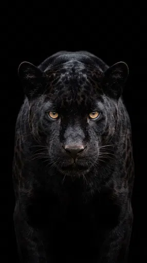 Low-Key Black Panther Studio Portrait