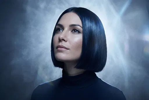 Woman With Sleek Black Bob Haircut