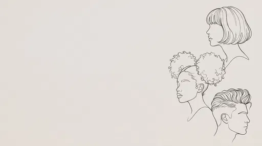 Minimalist Line Art Hairstyle Profiles