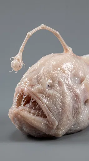Pale Deep Sea Anglerfish Specimen