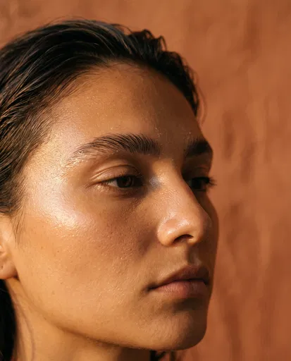 Close-Up Portrait of Woman in Golden Light