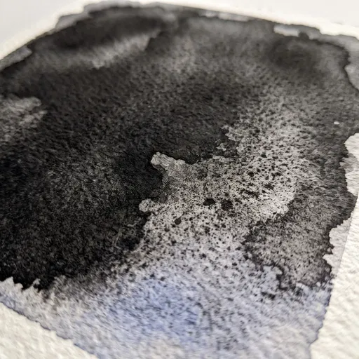 Macro Black and Indigo Watercolor Texture