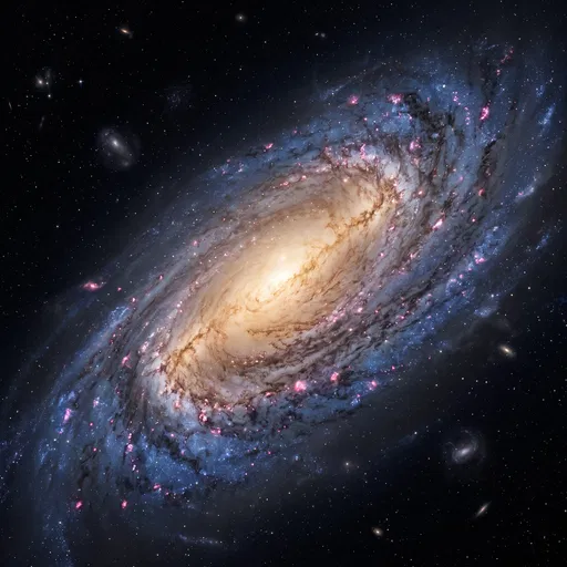 Luminous Spiral Galaxy in Deep Space