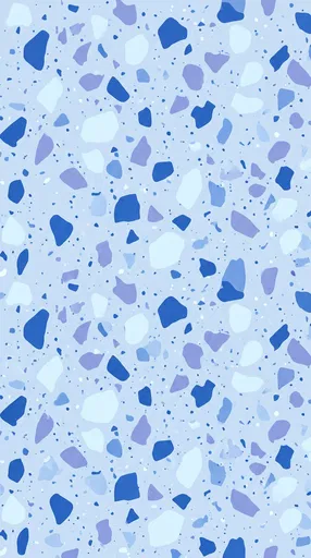 Pastel Blue Terrazzo Pattern Background