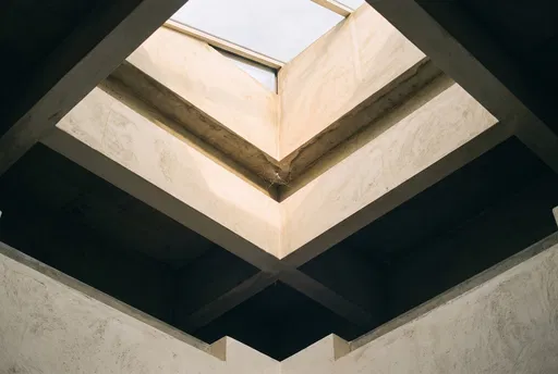 Geometric Concrete Skylight Aperture